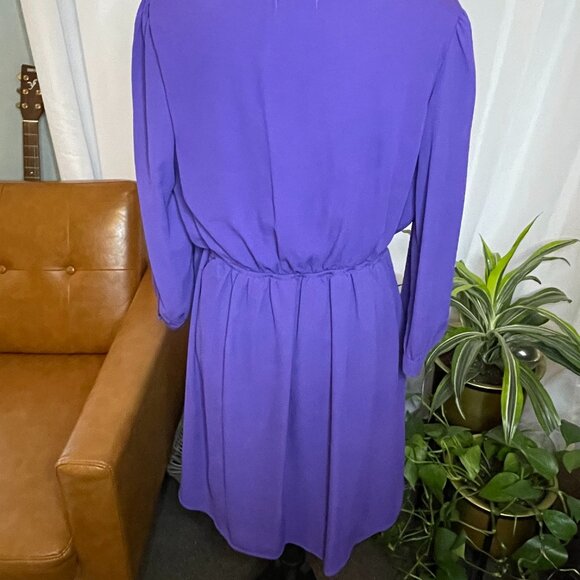Long Sleeve Purple Dress - Picture 3 of 3